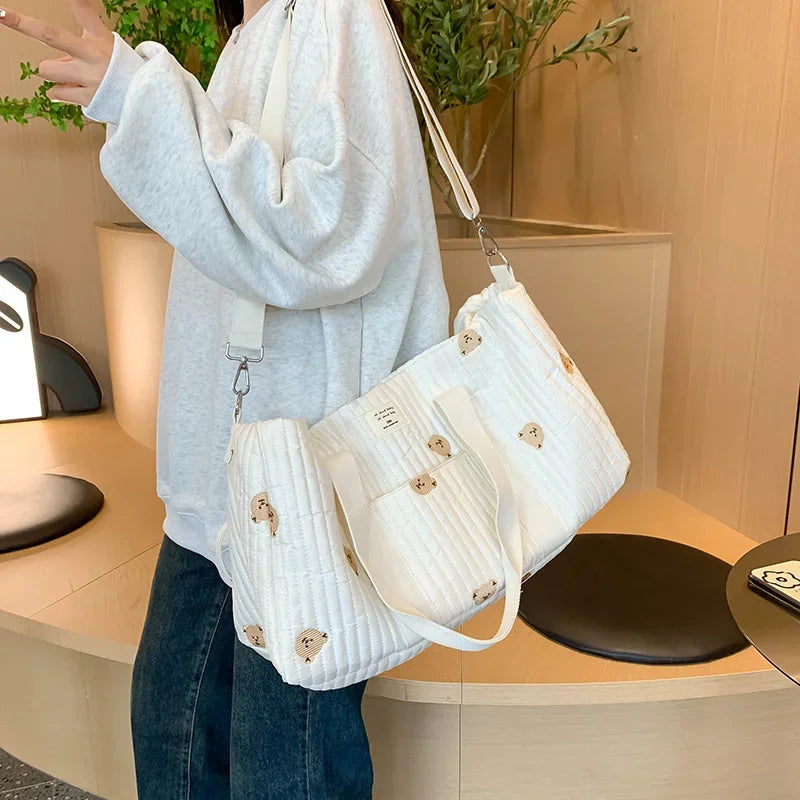 Large Capacity Diaper Bag with Adjustable Strap