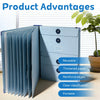 Organisateur de Documents Portable avec Rangement Multi-Poches