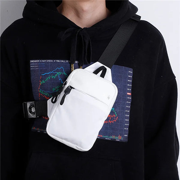 Bolso bandolera de nylon compacto