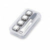 Reusable Stainless Steel Whiskey Stones with Tongs