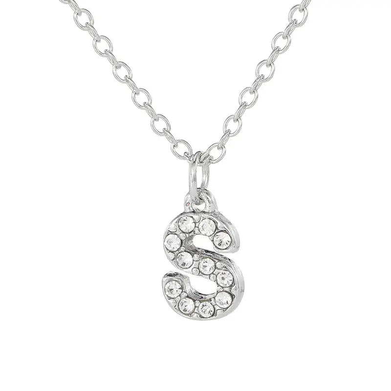 Initial Letter Pendant Necklace