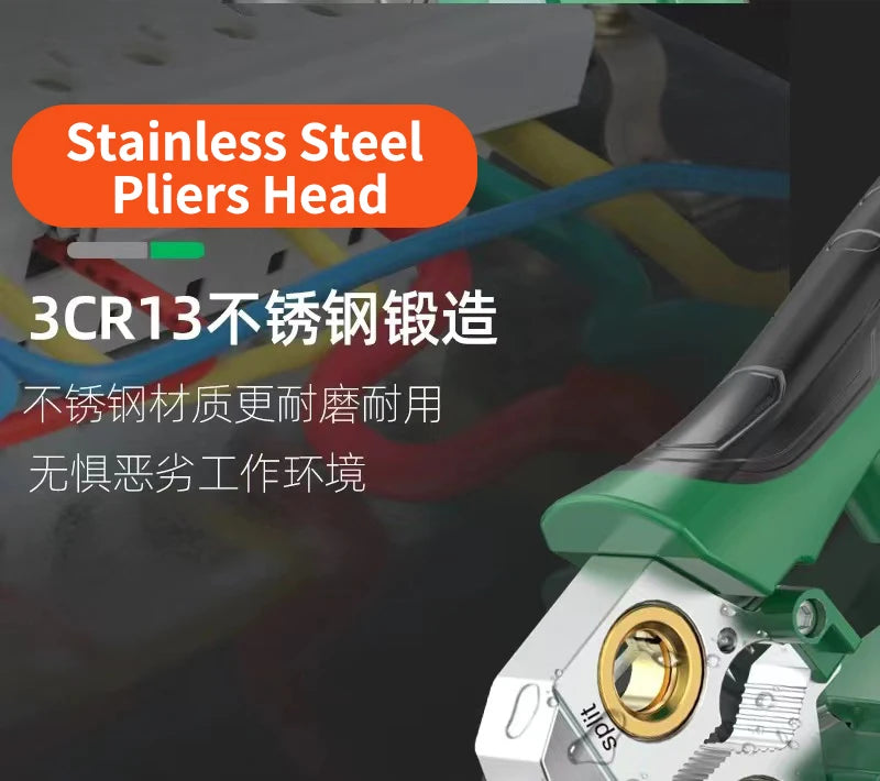 8-in-1 Multifunctional Wire Stripping Pliers with Electrical Test Function