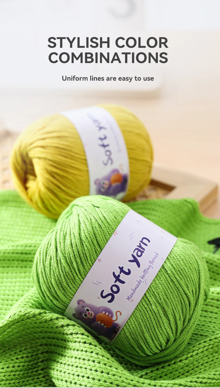 Soft Acrylic Yarn Balls for Knitting – 300g