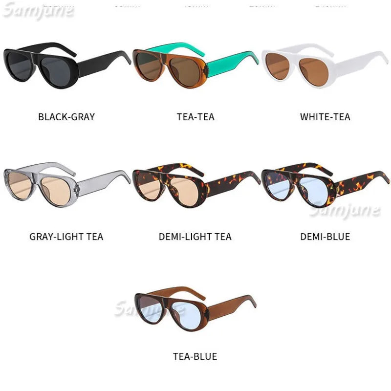 Retro Oversized Gradient Sunglasses for Women