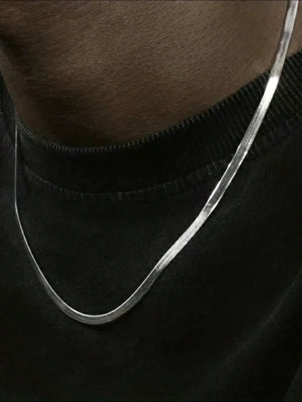 Gold-Plated Stainless Steel Snake Chain Necklace