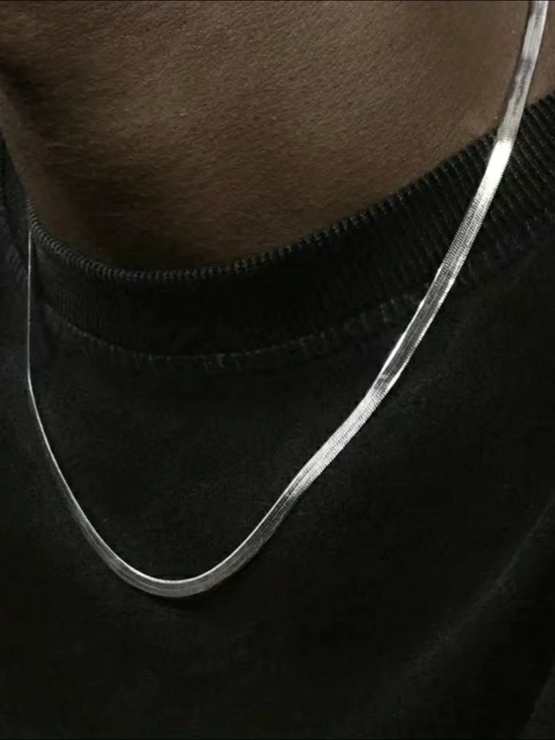Gold-Plated Stainless Steel Snake Chain Necklace