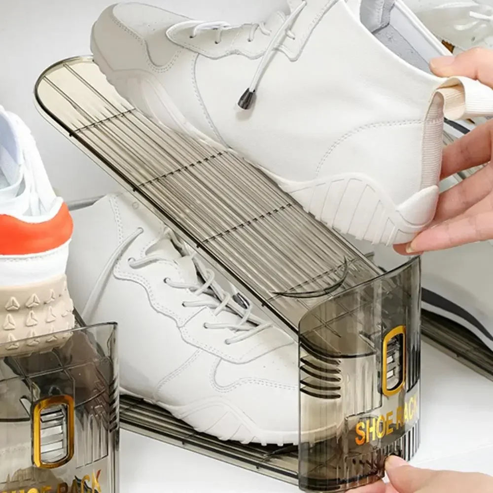 Adjustable Foldable Shoe Organizer Rack