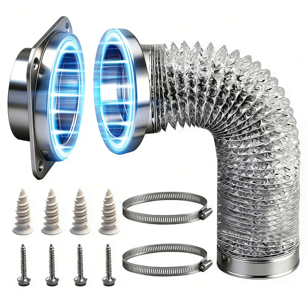 Connecteur magnétique pour conduit de sèche-linge avec tuyau de 4 pouces
