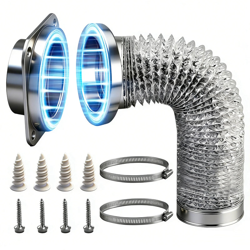 Magnetic Dryer Vent Connector with 4-Inch Duct