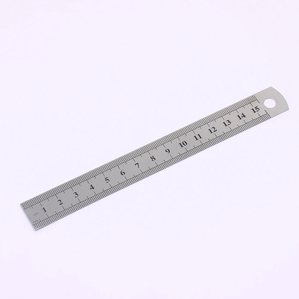 Precision Stainless Steel Ruler — 15 cm / 6 Inch