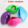 Colorful mermaid shell squeeze toys in various shades including green, blue, purple, and pink.