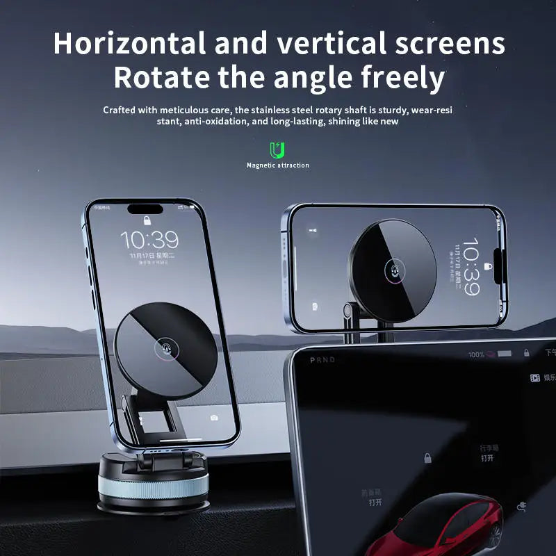 Magnetic Vacuum Suction Car Phone Holder
