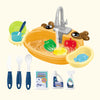 Kids Electric Toy Dishwasher with Automatic Water Cycle