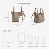 Minimalist Vegan Leather Crossbody Bucket Bag
