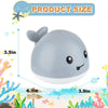 Whale Water Sprinkler Bath Toy with Glowing LED Lights