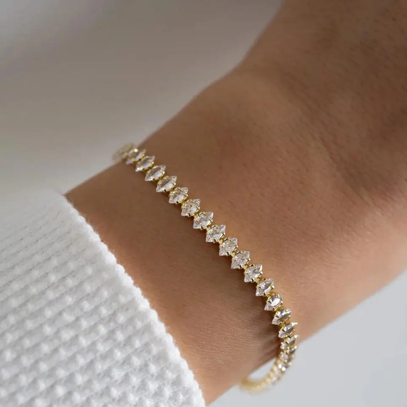Bracelet Tennis en Zircon Cubique Délicat