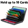 Elegant Floral Metal Card Holder with RFID Protection