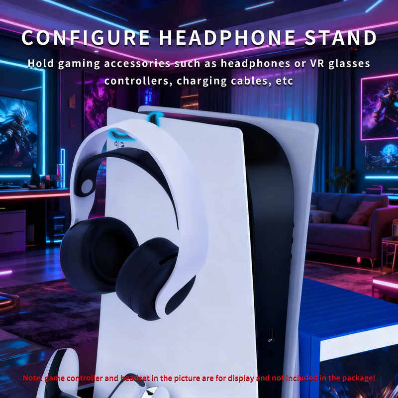 PS5 Cooling Stand with RGB Lighting & Dual Controller Charger