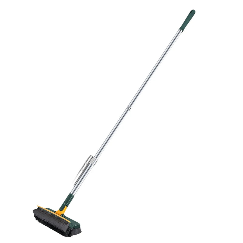 3-in-1 Floor Scrub Brush with 180° Rotating Long Handle
