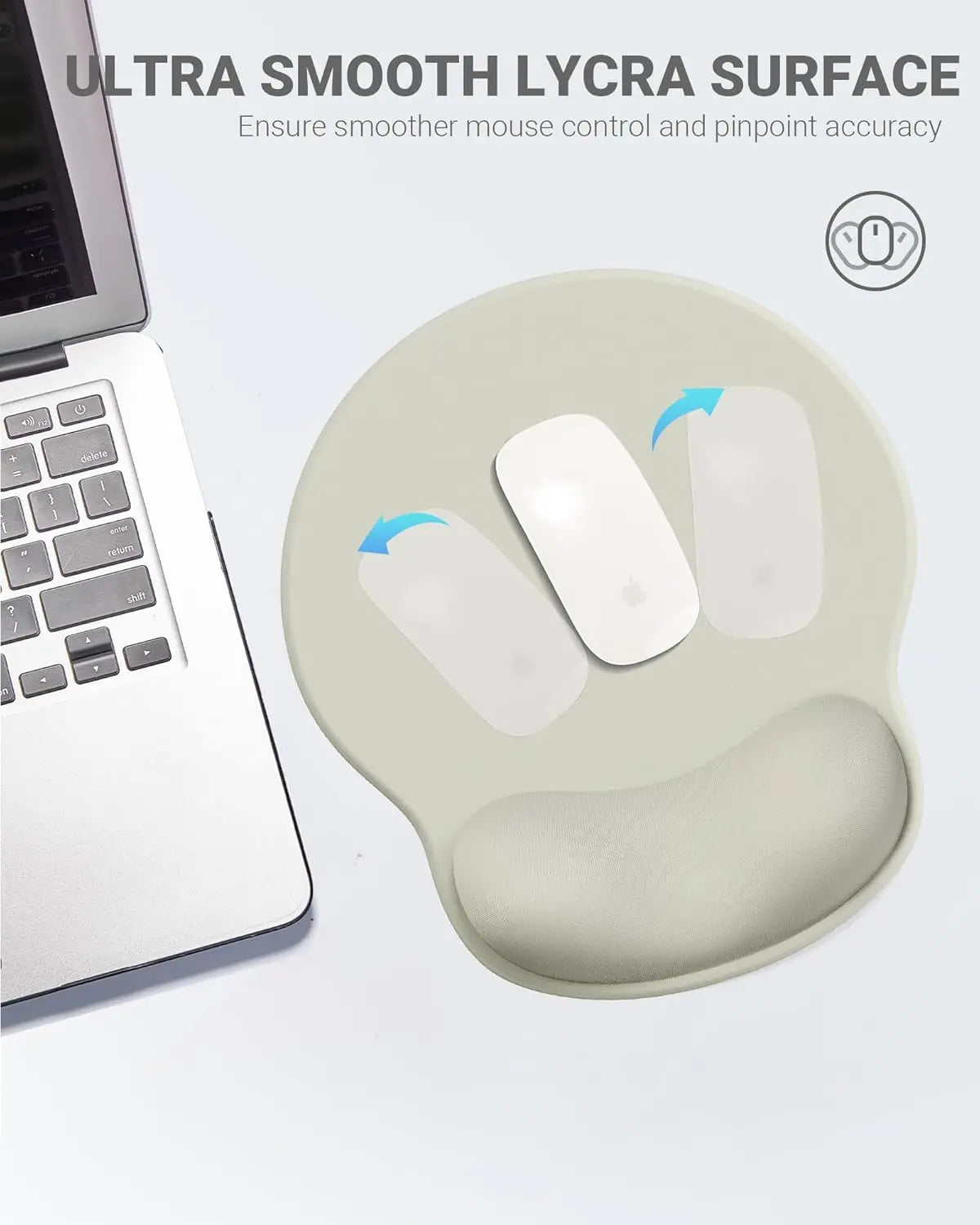 Ergonomic Mouse Pad with Gel Wrist Support