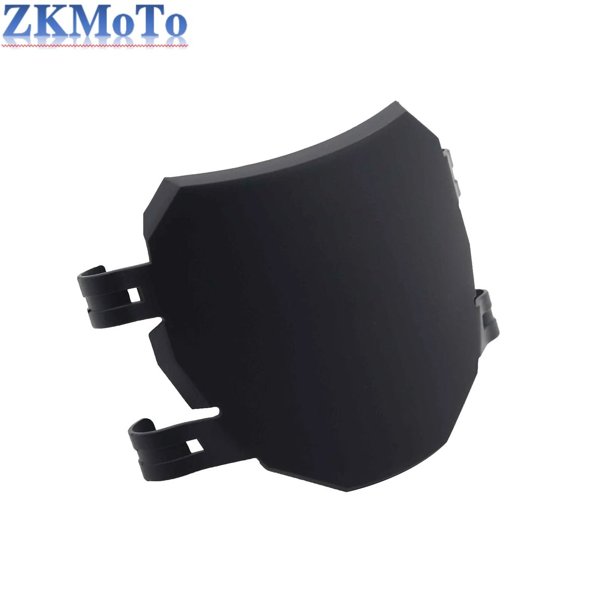 Black universal motorcycle front license plate holder for e-bikes and dirt bikes