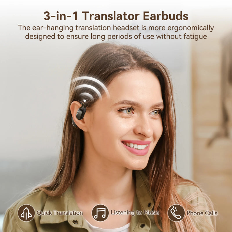 AI Real-Time Translation Earbuds
