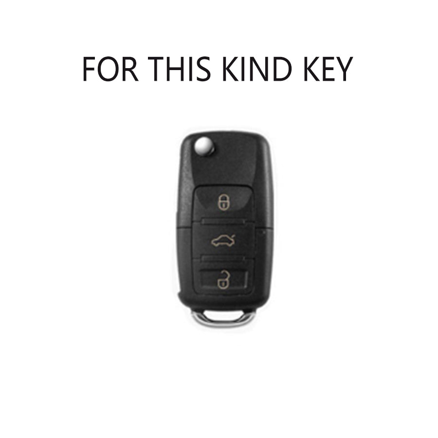 TPU Leather Car Key Case Cover for VW Volkswagen Models