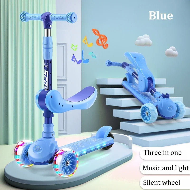2-in-1 Adjustable Kids Scooter (Sit or Stand)