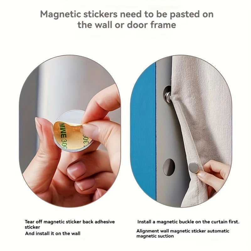 Magnetic Curtain Hook with Metal Clasp