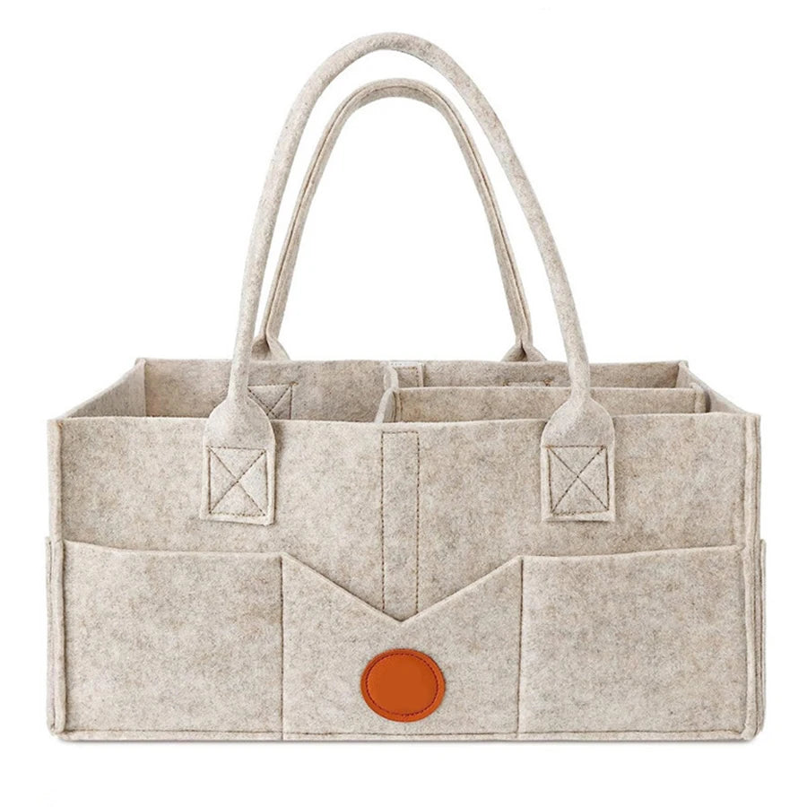 Large Capacity Felt Diaper Storage Bag