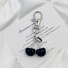 Glitter Cherry Keychain