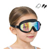 Kids Anti-Fog Swim Goggles with Nose Clip & Earplugs