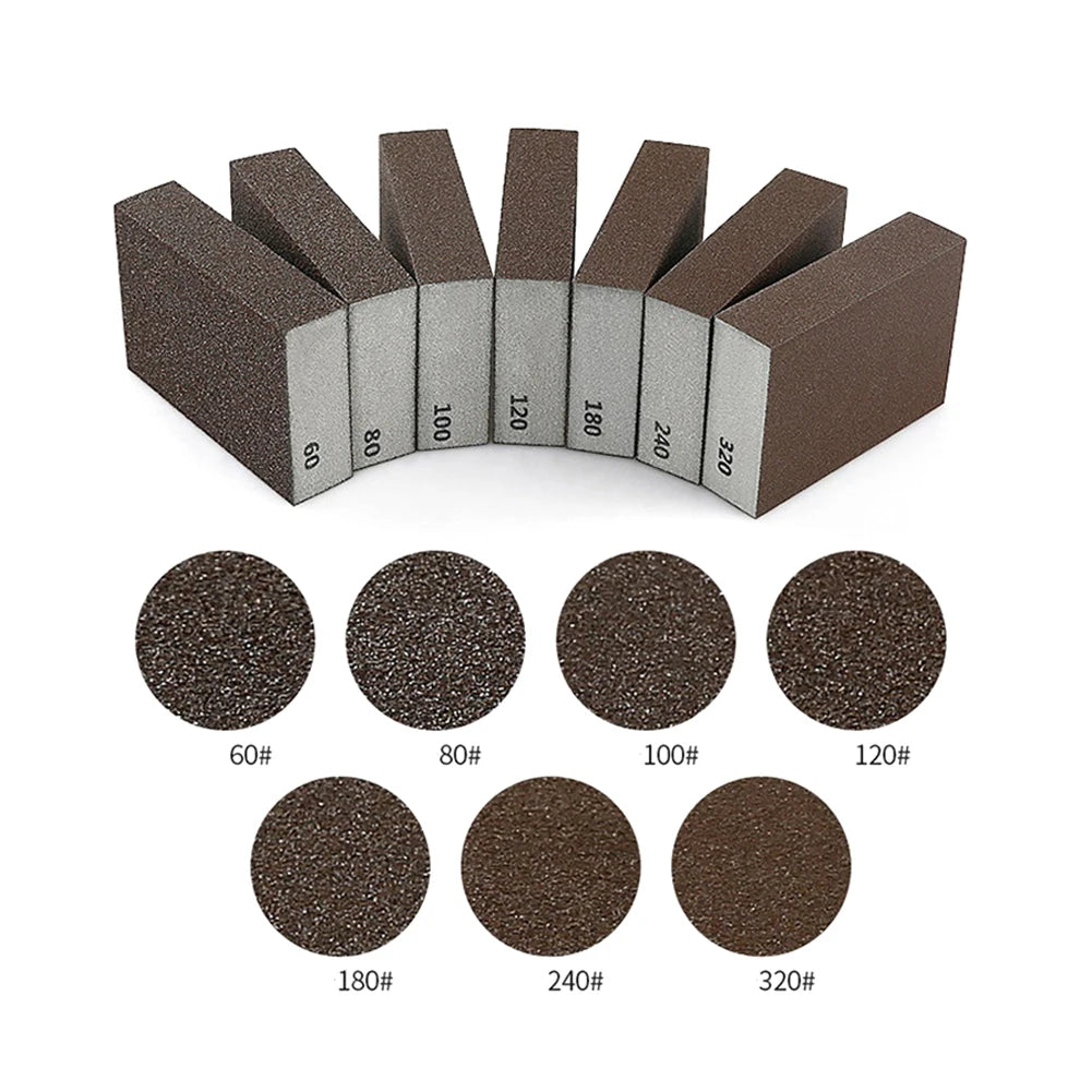 Premium Sanding Sponge Blocks for Wood, Metal & Paint (Multi-Grit)