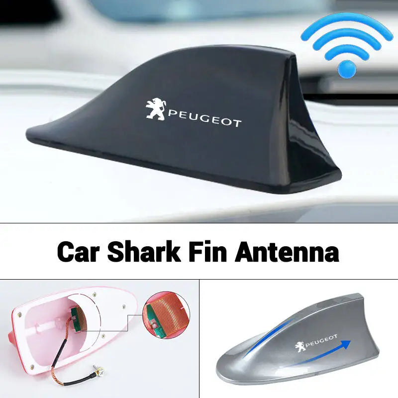 Shark Fin Car Antenna with FM/AM Signal Booster
