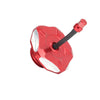 Red CNC aluminum gas cap for Honda CRF110 and CRF125 motorcycles.
