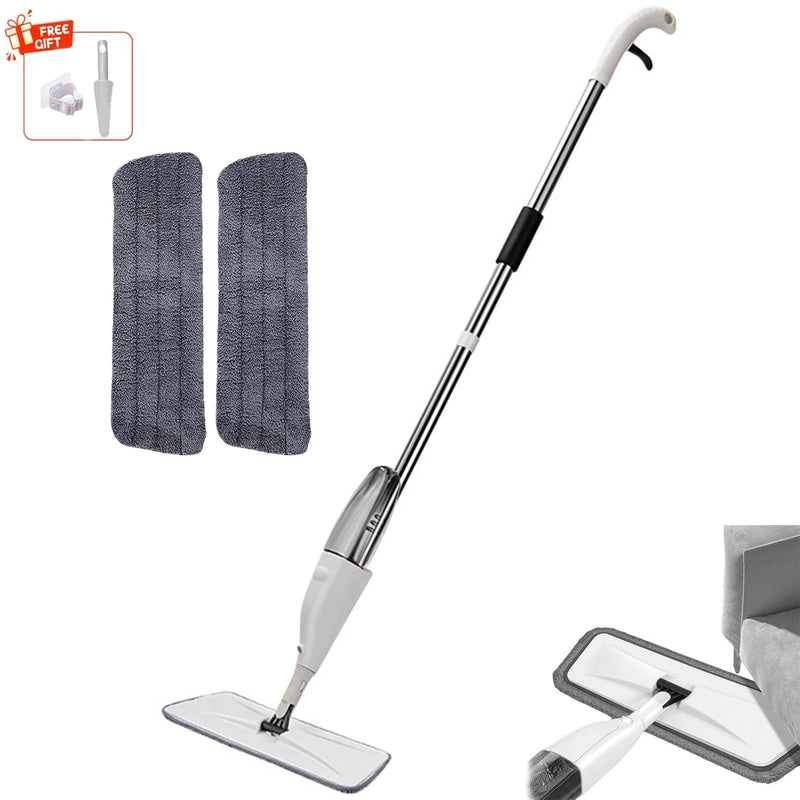 Spray Mop with Reusable Microfiber Pads