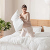 Washed Cotton 4-Piece Bedding Set with Duvet Cover