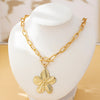 Collier Pendentif Fleur de Wisteria Vintage