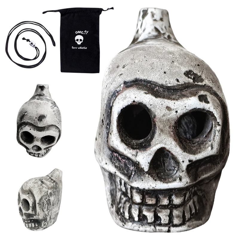 Silbato de la Muerte Azteca - Sonido Aterrador y Diseño de Calavera