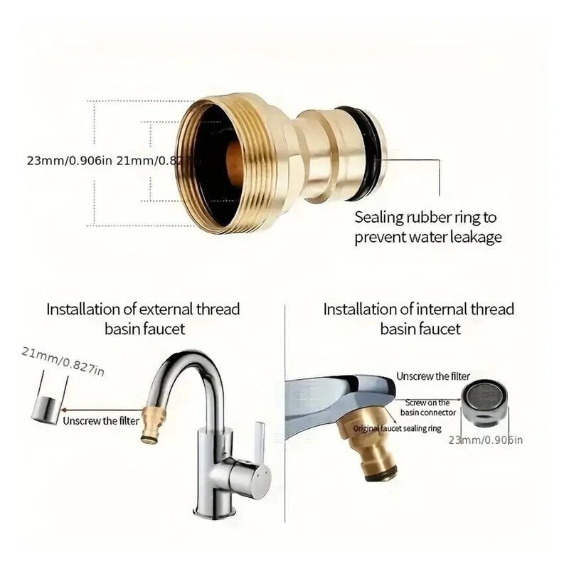 Multi-Outlet Faucet Connector