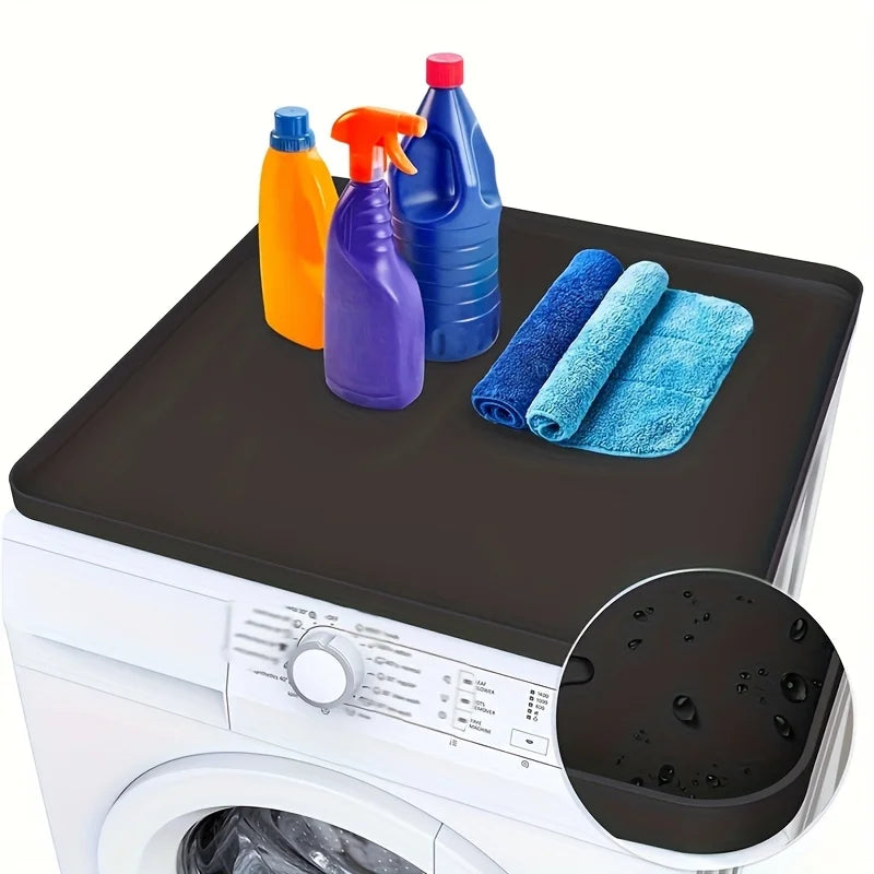 Silicone Washer & Dryer Top Protector Mat with Raised Edges