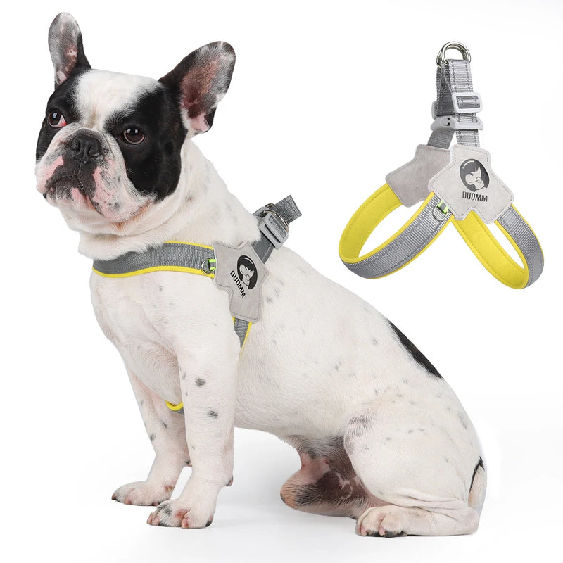 Arnés en forma de Y con reflejos para perros