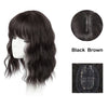 14-Inch Wavy Clip-In Hair Topper with Bangs
