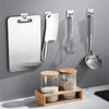 Pack of 4 Stainless Steel Wall Hooks for Entryway, Kitchen & Bathroom