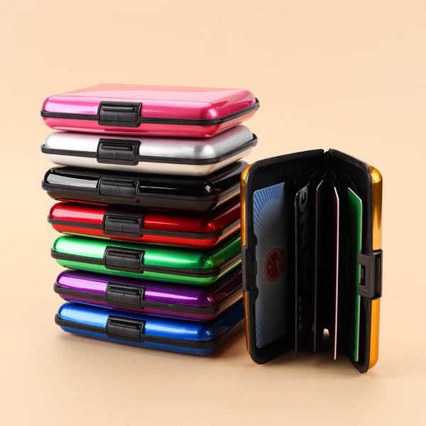 Slim RFID-Blocking Aluminum Card Holder