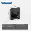 A black coat hook with a cylindrical handle, made of 304 stainless steel for hanging clothes or bath balls.