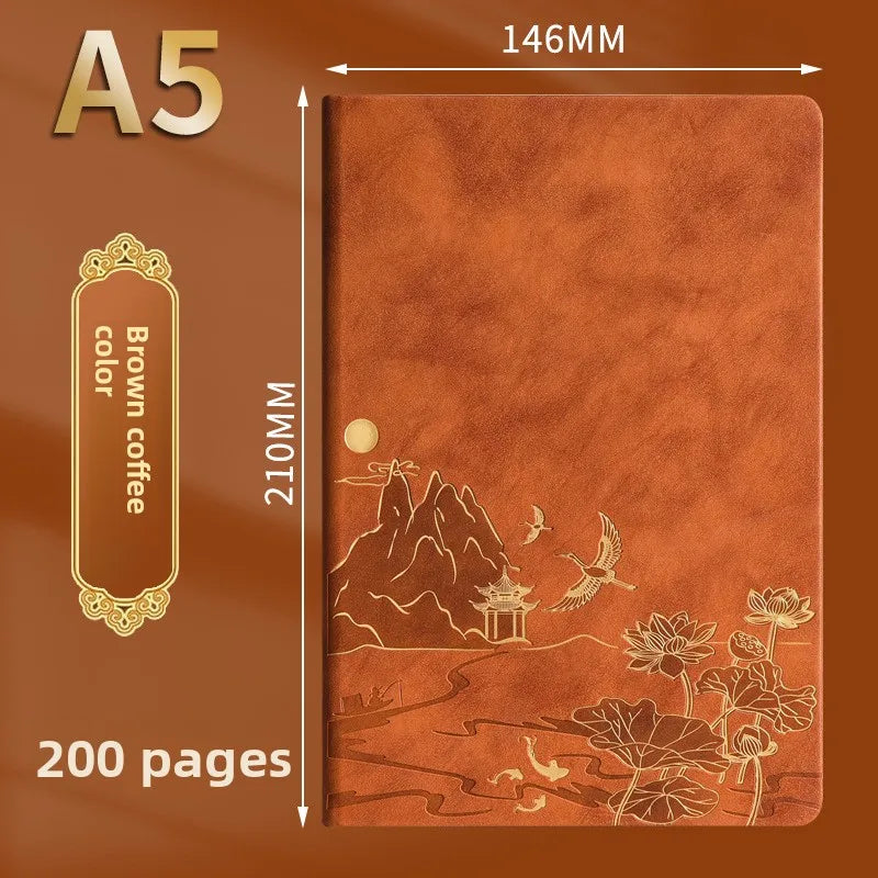 Premium A5 Notebook with Color-Changing PU Leather Cover
