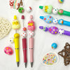 DIY Beaded Acrylic Ballpoint Pen Kit with Rotating Gradient Design