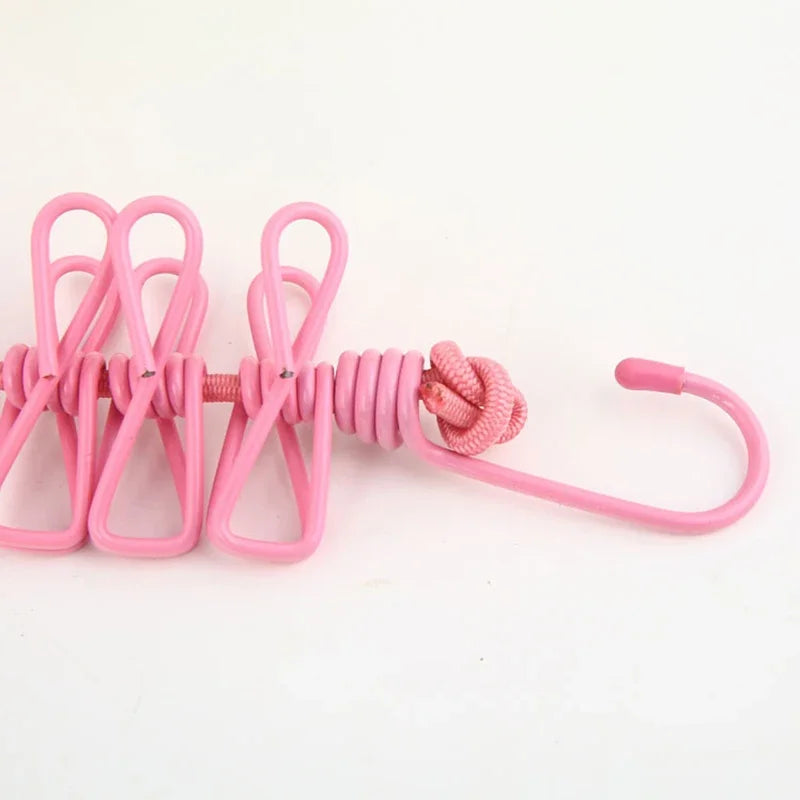 Retractable Travel Clothesline with 12 Clips