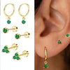Moon-Shaped Stainless Steel Flatback Earrings